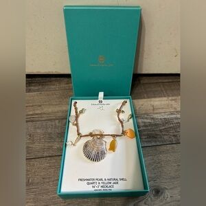 House of Harlow 1960 Freshwater Pearl & Natural Seashell Necklace 🐚🌊